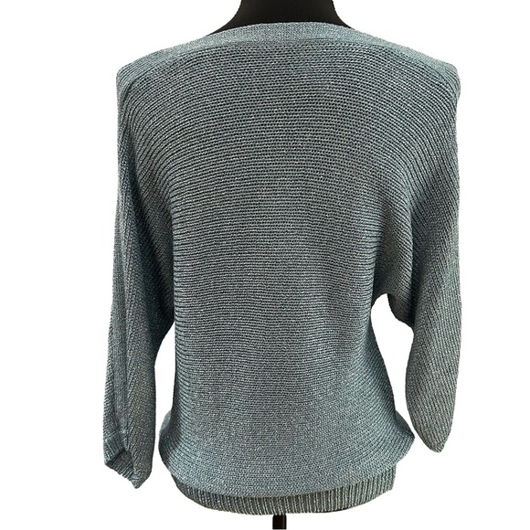 Chico’s Pull-On Blue Sweater. Size 8-10 (Chico’s 1) - Picture 2 of 4